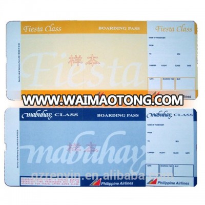 Printing Service for Air Boarding Card with magnetic, boarding pass