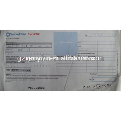 cartonless paper anti-fake Logistics documents with continual number for tranpotation with cutting line